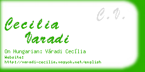 cecilia varadi business card